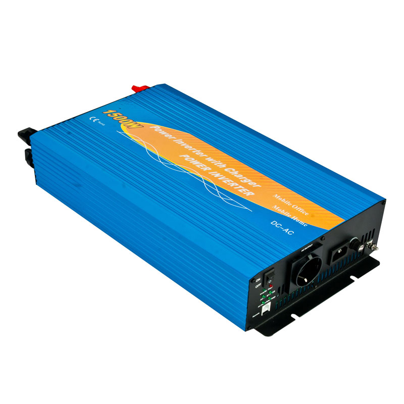 1500w inverter med batterioplader