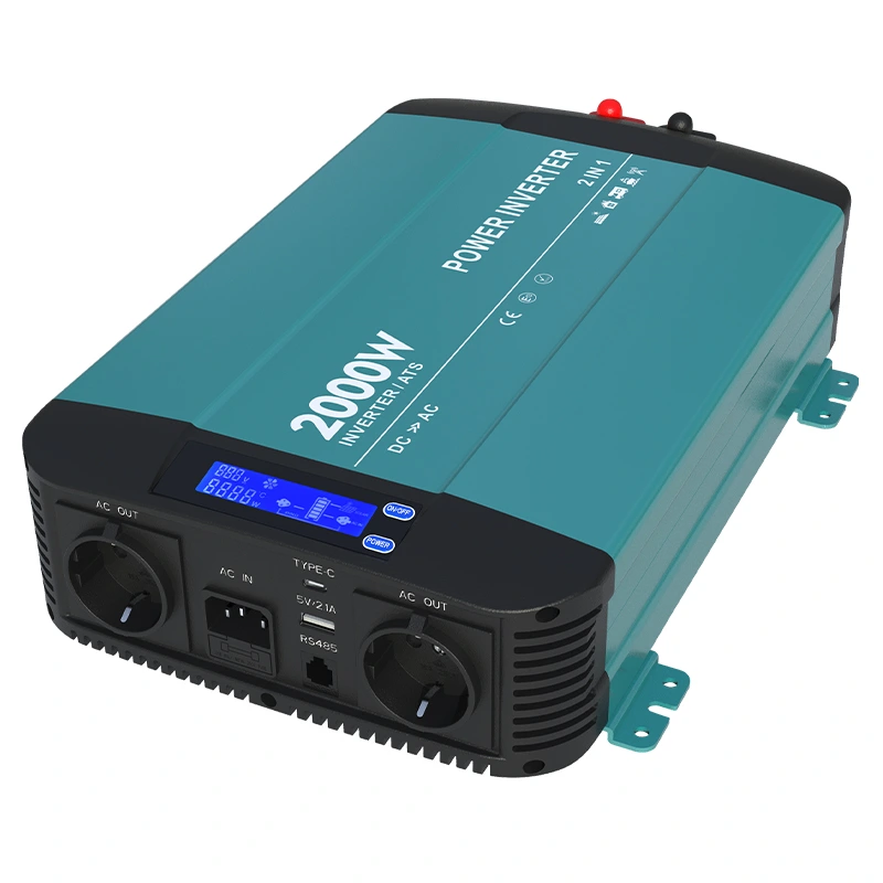 2000w Pure Sine Wave Inverter Med Bypass Funktion HK2000PT